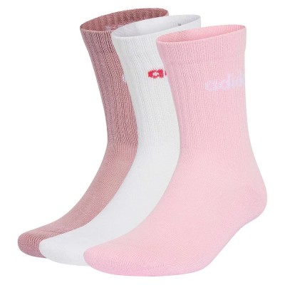 чорапи,мъжки,чорапи,дамски,чорапи,adidas,linear,crew,cushioned,crew,socks,3,pairs,multicolor,(magic,mauve,white,clear,pink)