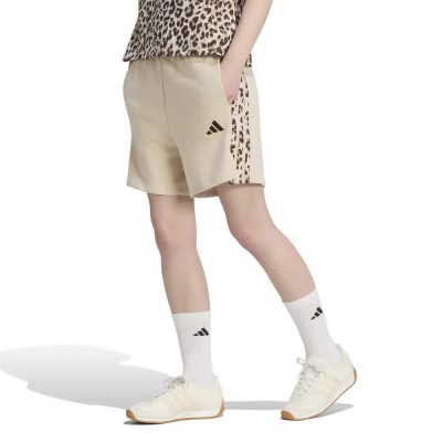 къси,панталони,мъжки,панталони,дамски,панталони,adidas,seasonal,essentials,3,stripes,animal,print,shorts,beige,(crystal,linen,multicolor,crystal,linen)