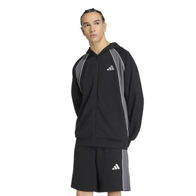 блуза,мъжки,пуловери,adidas,seasonal,essentials,colour,block,french,terry,track,full,zip,sweatshirt,black,(black,grey,five,lgh,solid,grey)