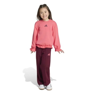 детски,екипи,adidas,seasonals,ruffles,sweat,set,pink,(pure,turbo,white)