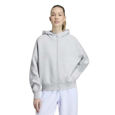 блуза,дамски,блузи,adidas,soft,lux,full,zip,sweatshirt,grey,(light,grey,heather)