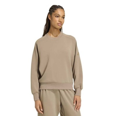 блуза,дамски,блузи,adidas,soft,lux,loose,sweatshirt,beige,(khaki,six)