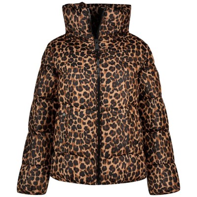яке,мъжки,якета,дамски,якета,и,палта,dkny,dp6j9673,padded,jacket,brown,(leopard,caramel)