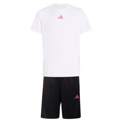 детски,екипи,adidas,train,essentials,3,stripes,tee,kids,set,white,black,(white,black,pure,turbo)