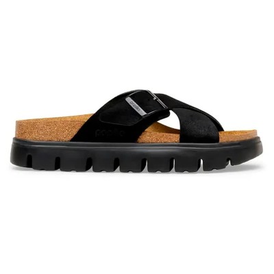 сандали,дамски,сандали,и,чехли,birkenstock,siena,pap,chunky,suede,leather,narrow,sandals,black,(black)