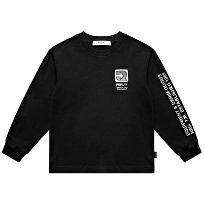 тениска,мъжки,тениски,дамски,тениски,replay,sb91in.000.00l0jw,long,sleeve,t,shirt,black,(black)