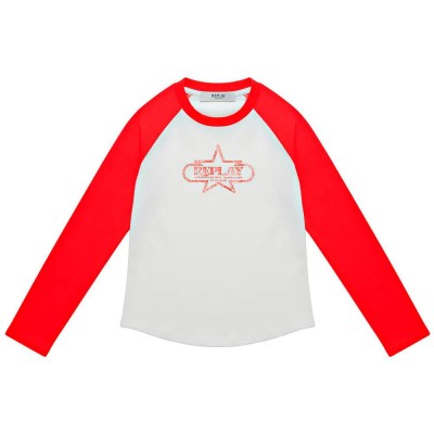тениска,мъжки,тениски,дамски,тениски,replay,sg93at.000.00l0j,long,sleeve,t,shirt,white,(natural,white)