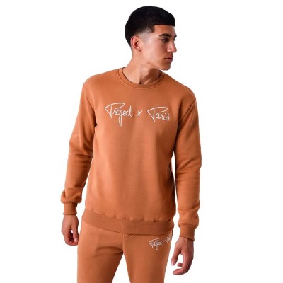 блуза,мъжки,пуловери,project,x,paris,1920009,sweatshirt,brown,(camel,medium)