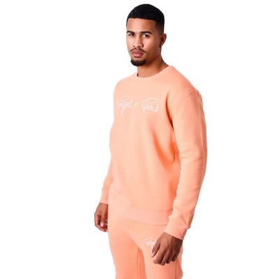 блуза,мъжки,пуловери,project,x,paris,1920009,sweatshirt,orange,(peach,cream,white)