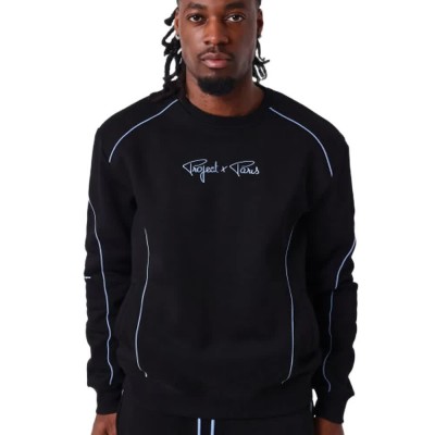 блуза,мъжки,пуловери,project,x,paris,2622109,sweatshirt,black,(black,white,blue)