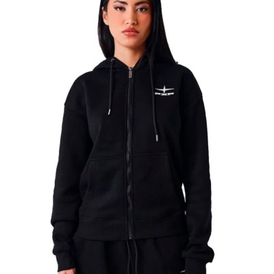 блуза,дамски,блузи,project,x,paris,f263410,full,zip,sweatshirt,black,(black,cream)