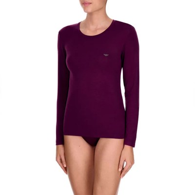 тениска,мъжки,тениски,дамски,тениски,emporio,armani,ew001911,af25571,long,sleeve,t,shirt,purple,(purple)