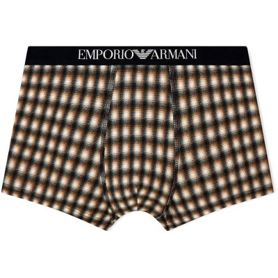 боксерки,мъжко,бельо,emporio,armani,set,em000620,af25047,f1043,trunk,boxers,brown,(check,dust,brown,black)