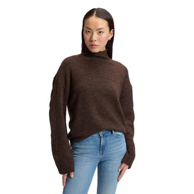 блуза,мъжки,пуловери,дамски,пуловери,lee,112386227,relaxed,fit,high,neck,sweater,brown,(chocolate,torte)