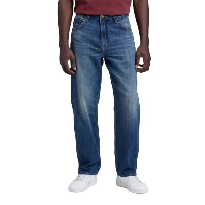 дънки,мъжки,панталони,дамски,панталони,lee,asher,loose,straight,fit,jeans,blue,(cruise,control)