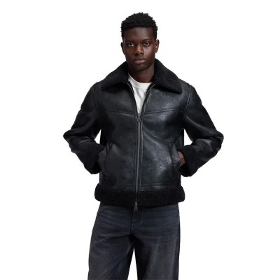 яке,мъжки,якета,дамски,якета,и,палта,lee,aviator,relaxed,fit,jacket,black,(black)