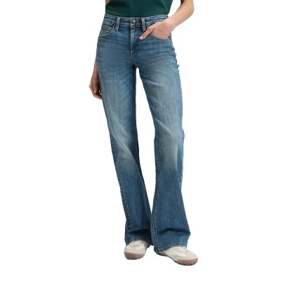 дънки,мъжки,панталони,дамски,панталони,lee,bow,regular,flare,fit,jeans,blue,(authentic,lee)