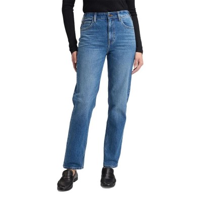 дънки,мъжки,панталони,дамски,панталони,lee,carol,straight,fit,high,waist,jeans,blue,(lee,bridge)