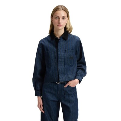 яке,мъжки,якета,дамски,якета,и,палта,lee,cropped,chore,relaxed,fit,denim,jacket,blue,(hickory,rinse)
