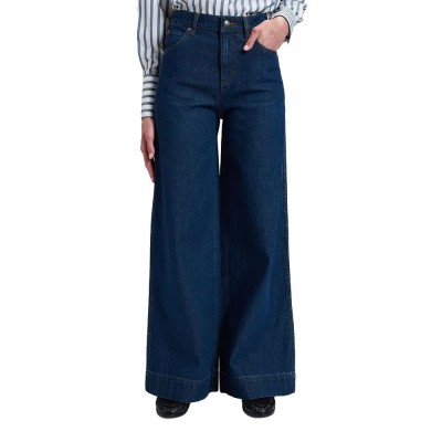 дънки,мъжки,панталони,дамски,панталони,lee,extreme,stella,wide,leg,high,waist,jeans,blue,(laugh,riot)