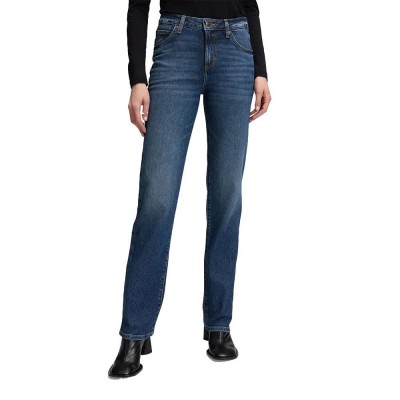дънки,мъжки,панталони,дамски,панталони,lee,london,regular,straight,fit,jeans,blue,(freight,team)