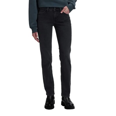 дънки,мъжки,панталони,дамски,панталони,lee,marion,classic,straight,fit,jeans,black,(true,to,black)