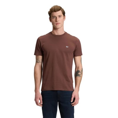 тениска,мъжки,тениски,дамски,тениски,lee,patch,logo,regular,fit,short,sleeve,t,shirt,brown,(shaved,chocolate)