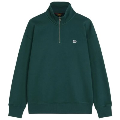 блуза,мъжки,пуловери,lee,patch,regular,fit,half,zip,sweatshirt,green,(ponderosa,pine)
