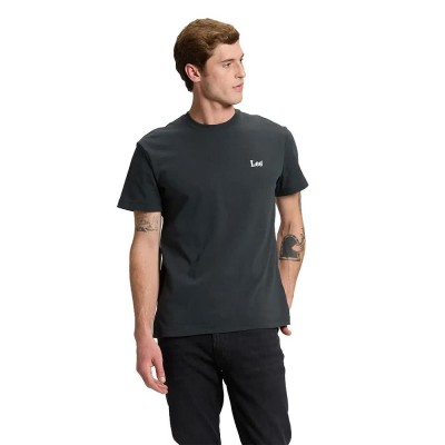 тениска,мъжки,тениски,дамски,тениски,lee,small,logo,relaxed,fit,short,sleeve,t,shirt,grey,(washed,black)