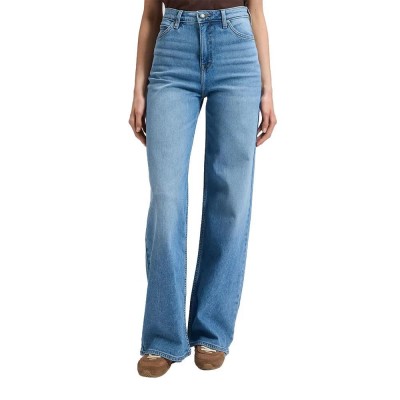 дънки,мъжки,панталони,дамски,панталони,lee,stella,wide,leg,high,waist,jeans,blue,(budding,blue)