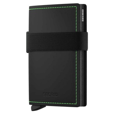 портфейли,и,портмонета,secrid,bandwallet,matte,wallet,black,(black,&,green)