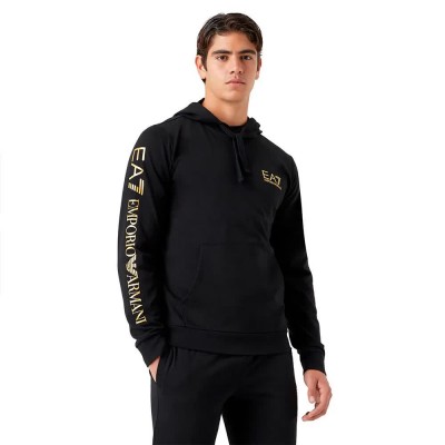 суичър,мъжки,пуловери,ea7,emporio,armani,7m000570,af10377,hoodie,black,(black,gold)