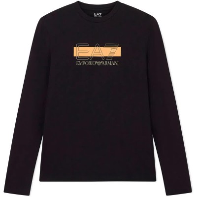 тениска,мъжки,тениски,дамски,тениски,ea7,emporio,armani,7m002417,af10373,long,sleeve,t,shirt,black,(black)