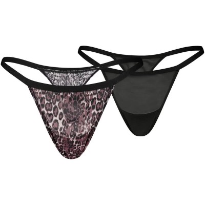 дамско,бельо,дамски,бикини,и,танкини,puma,animal,mesh,strings,thong,2,units,black,(black,combo)