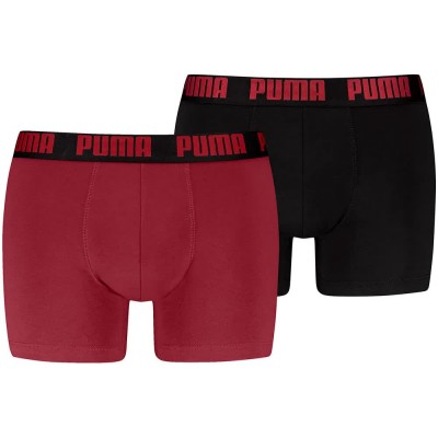 боксерки,мъжко,бельо,puma,everyday,basic,boxers,2,units,red,black,(black,regal,red)