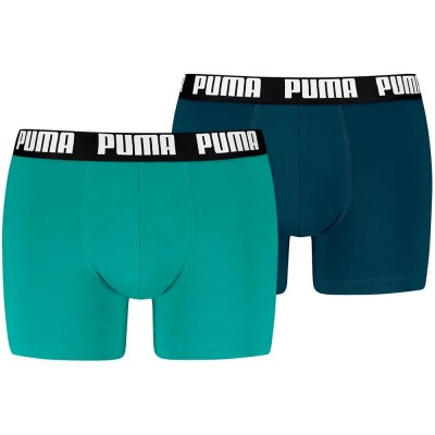 боксерки,мъжко,бельо,puma,everyday,basic,boxers,2,units,green,blue,(petrol,mint)