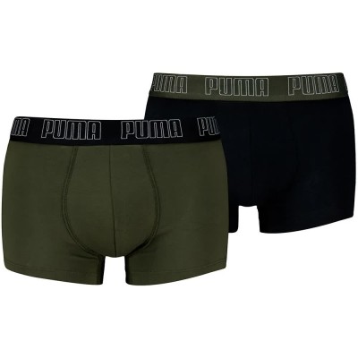 боксерки,мъжко,бельо,puma,everyday,basic,trunk,boxers,2,units,green,(forest,night)