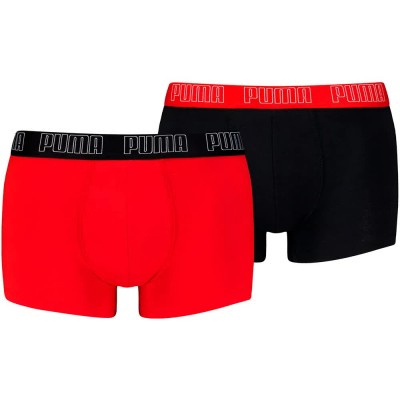 боксерки,мъжко,бельо,puma,everyday,basic,trunk,boxers,2,units,red,black,(red,black)