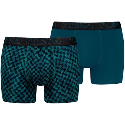 боксерки,мъжко,бельо,puma,graphical,print,boxers,2,units,blue,(petrol,combo)