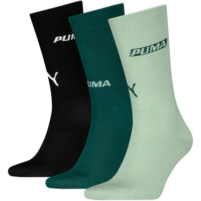 чорапи,мъжки,чорапи,дамски,чорапи,puma,logo,stacking,crew,socks,3,pairs,multicolor,(soft,grass,green,black)