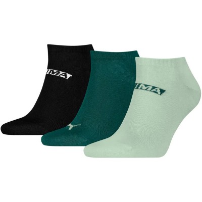 чорапи,мъжки,чорапи,дамски,чорапи,puma,logo,stacking,sneaker,socks,3,pairs,multicolor,(soft,grass,green,black)