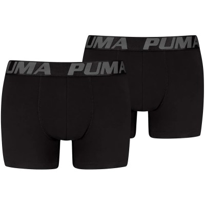 боксерки,мъжко,бельо,puma,shine,elastic,boxers,2,units,black,(black)