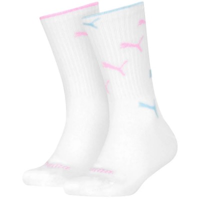 чорапи,мъжки,чорапи,дамски,чорапи,puma,swirl,crew,socks,2,pairs,white,(white,mauve,aqua)