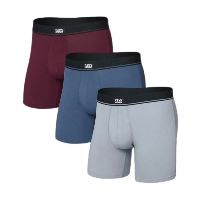 боксерки,мъжко,бельо,saxx,underwear,essential,boxers,3,units,refurbished,multicolor,(tradewinds,indigo,maroon)