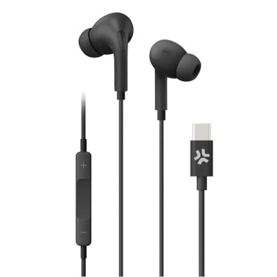 слушалки,слушалки,celly,usb,c,earphones,black,(black)