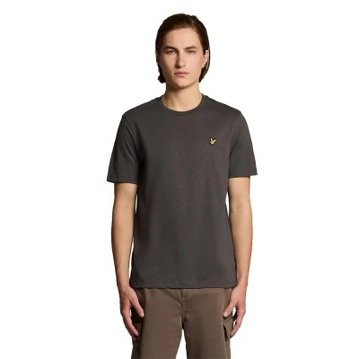 тениска,мъжки,тениски,дамски,тениски,lyle,&,scott,fine,slub,short,sleeve,t,shirt,grey,(gunmetal)