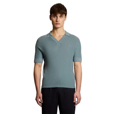 дамски,блузи,с,яка,мъжки,блузи,с,яка,lyle,&,scott,kn2411v,short,sleeve,polo,blue,(iron,blue)