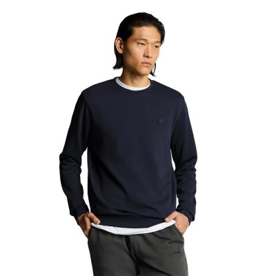 блуза,мъжки,пуловери,lyle,&,scott,superfine,crew,sweatshirt,blue,(dark,navy)