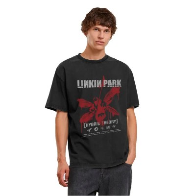 тениска,мъжки,тениски,дамски,тениски,merchcode,linkin,park,hybrid,theory,vintage,short,sleeve,t,shirt,black,(black)