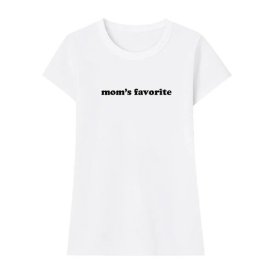 тениска,мъжки,тениски,дамски,тениски,miss,tee,mom´s,favorite,fitted,short,sleeve,t,shirt,white,(white)